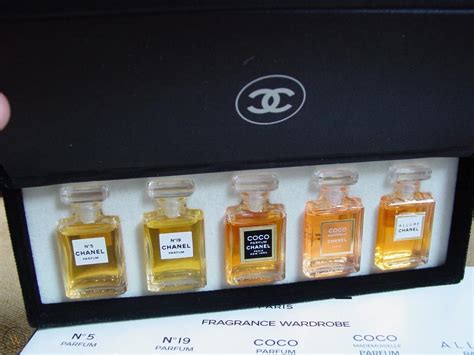 small bottle of chanel perfume|Chanel miniature perfume gift set.